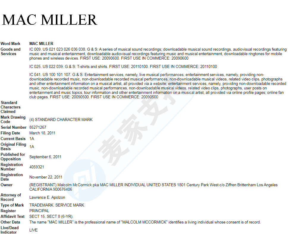 Mac Miller 麦克·米勒再度发案，仍由GBC代理，案件号：21-cv-6481，目前临时禁令已出！