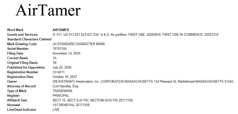 案件号21-cv-6303：AirTamer被Revision Legal, PLLC律所代理，卖家要做好比对，避免陷入侵权纠纷！