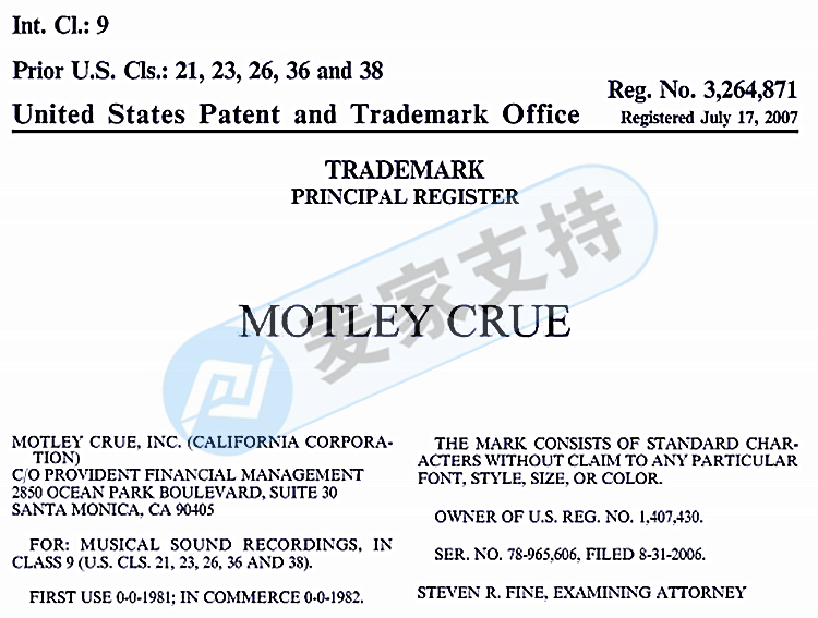 Keith代理MÖTLEY CRÜE 乐队起诉侵权新案件！