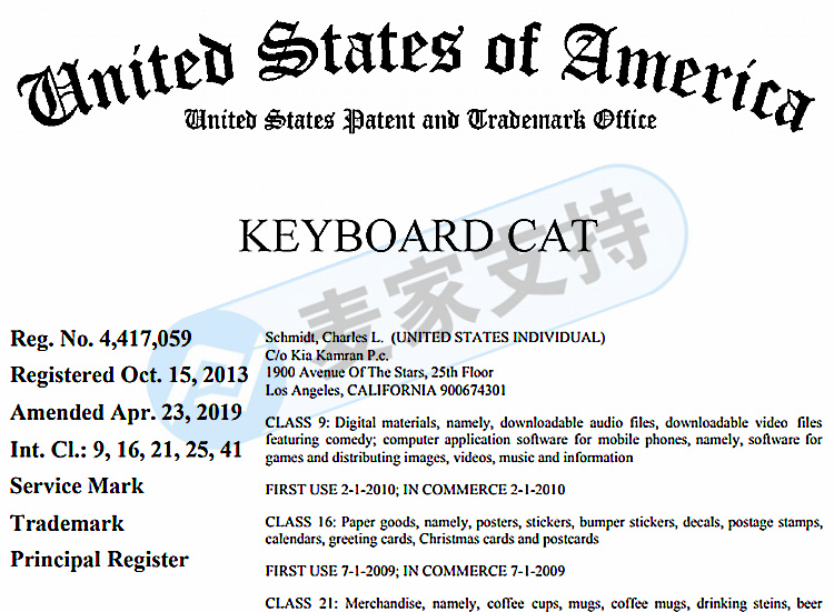 KEITH律所又发新案件？键盘猫Keyboard Cat首次维权，详细内容如下！