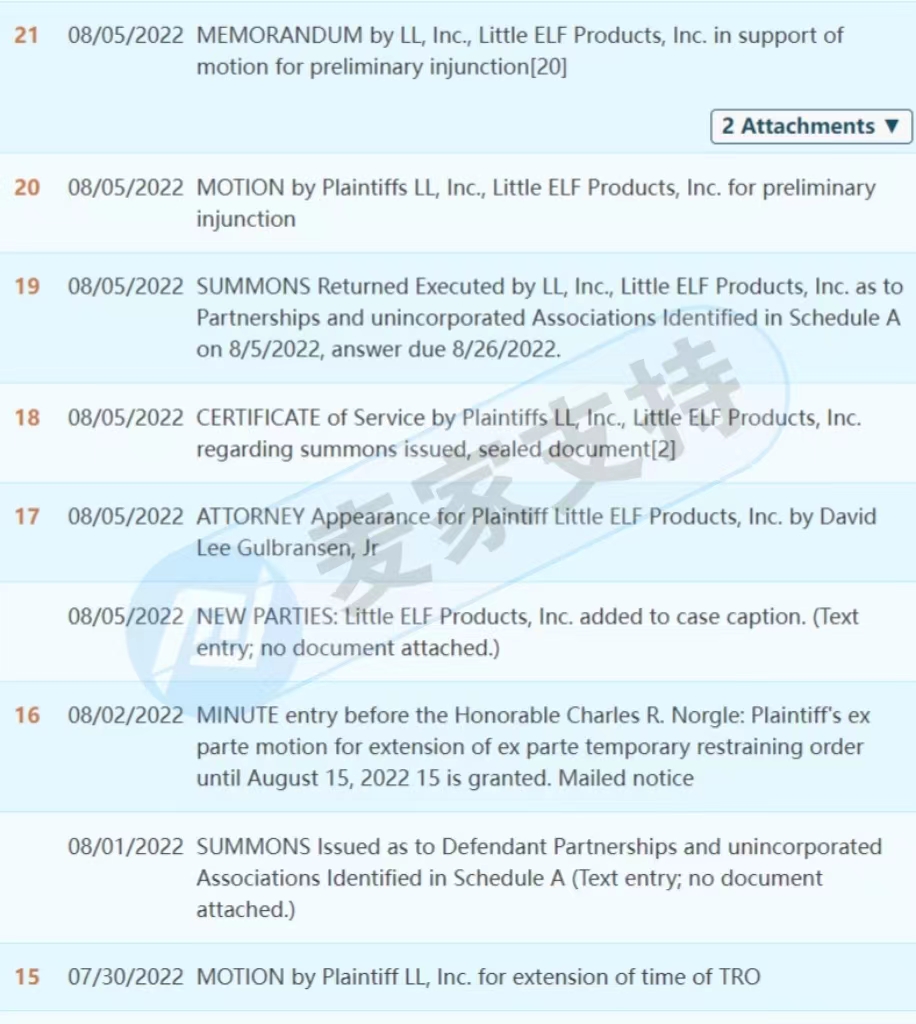 Little ELF切纸工具品牌授权给David律所维权，已有多个卖家被TRO！