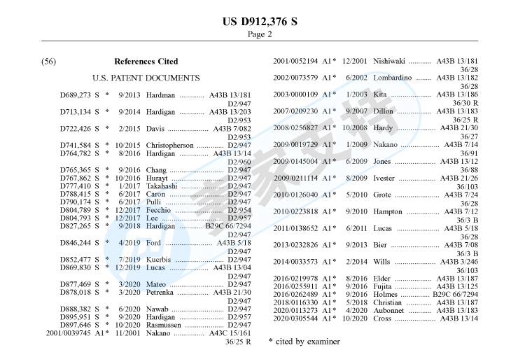 又一专利侵权，原告品牌Footwear sole鞋底外观专利维权，代理律所为Bayramoglu Law Offices LLC