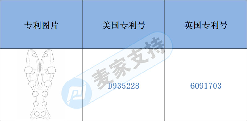 跨境电商侵权预警——注意排查，小龙虾钳子颈椎按摩枕申请有外观专利