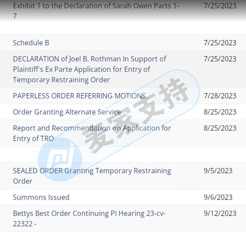 Sriplaw律所代理StripHair宠物毛刷隐匿近三个月，冻结1099家跨境店铺，几乎全平台覆盖！后附名单