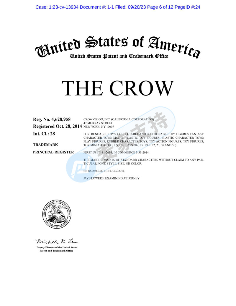 美国TME律所代理The Crow 乌鸦商标+版权再回归，跨境卖家速排雷