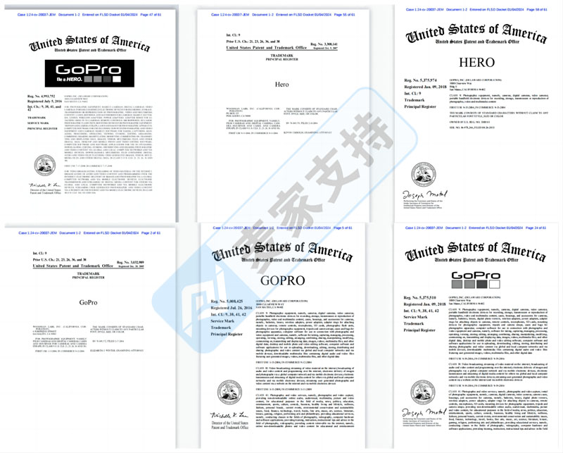 GoPro运动相机百余张版权和商标，已申请TRO冻结，跨境卖家切勿盲目冲