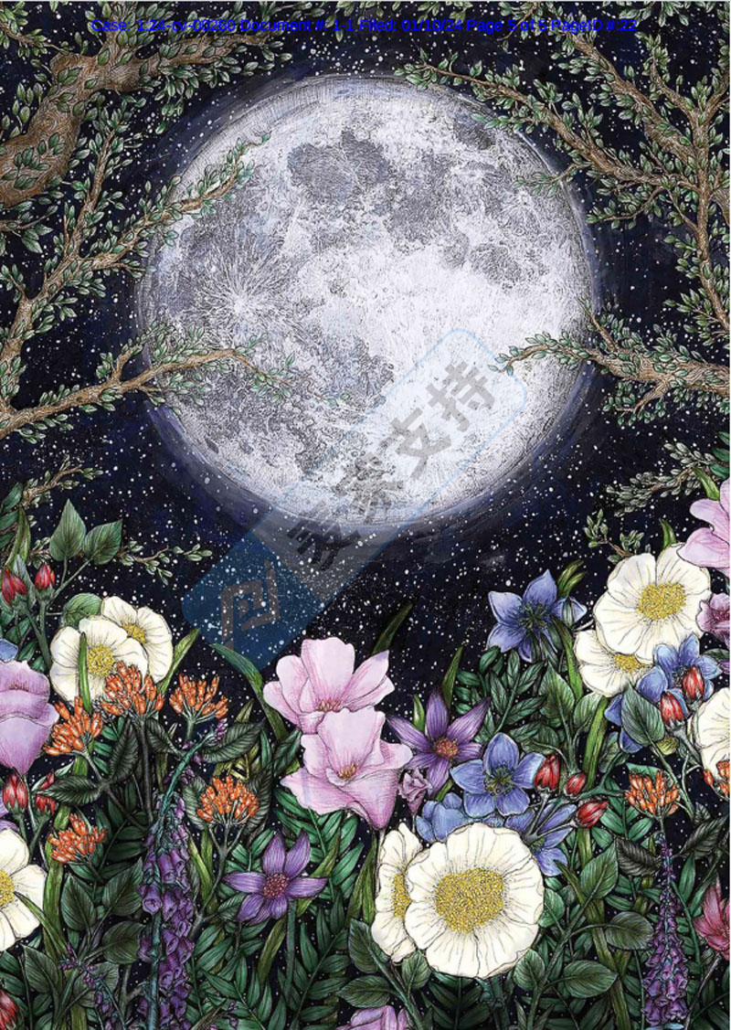 Mazur创作的绽放的蝴蝶和午夜花园梦幻迷人，但暗藏TRO冻结风险，keith律所已代理