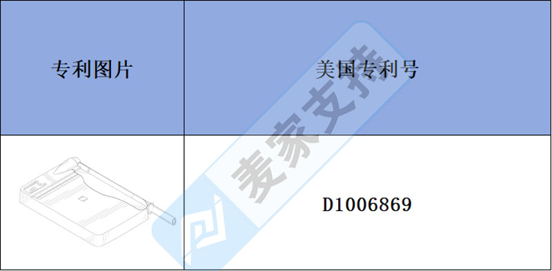 跨境电商侵权预警——适用于各种切割需求的迷你纸张切割机，有美国外观专利！