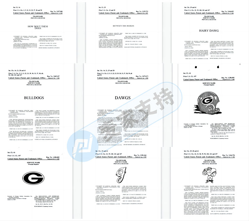 UGAA佐治亚大学斗牛犬商标，目前案件已被TRO冻结，赶紧停售、下架相关产品！