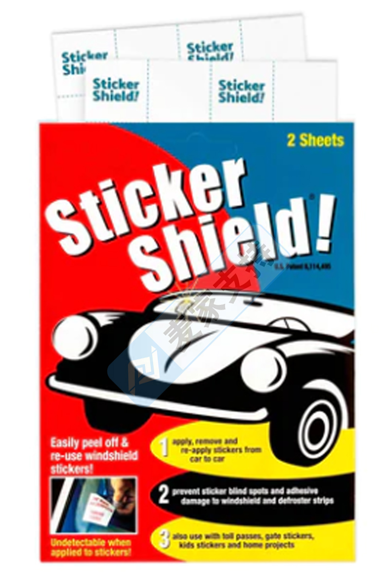 跨境侵权预警——Sticker Shield 挡风玻璃贴纸涂抹器，美国发明专利侵权！