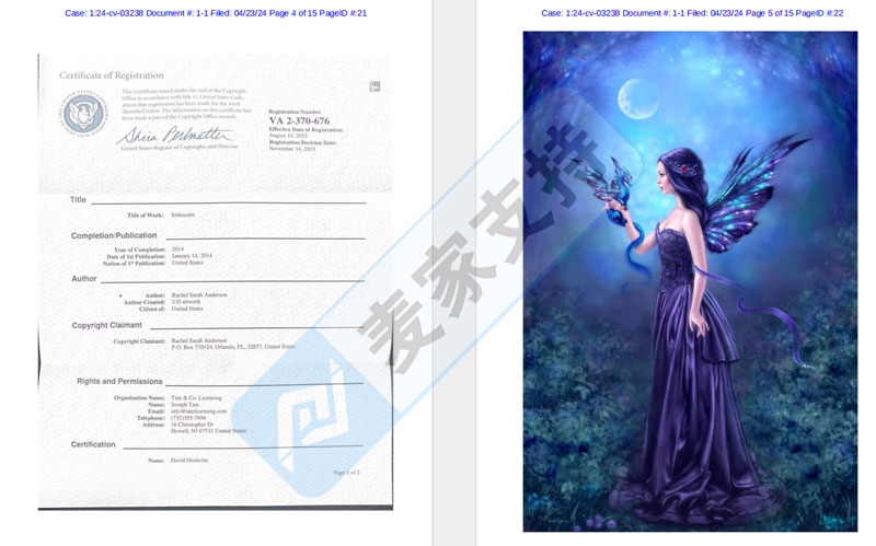 Keith的全新版权案掀起波澜——仙女版权画侵权风暴来袭，7张版权图已下传票！