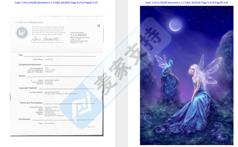 Keith的全新版权案掀起波澜——仙女版权画侵权风暴来袭，7张版权图已下传票！