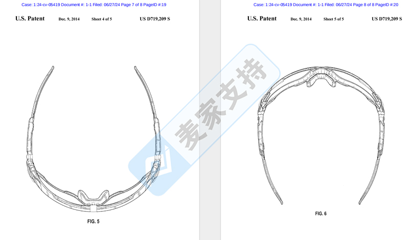 4-cv-05419，GBC律所代理Oakley欧克利专利维权再度来袭"