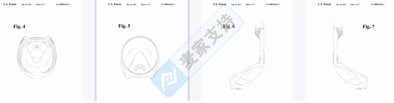 4-cv-05505，又一款国人潜水面具发起外观专利维权！卖家注意避雷"
